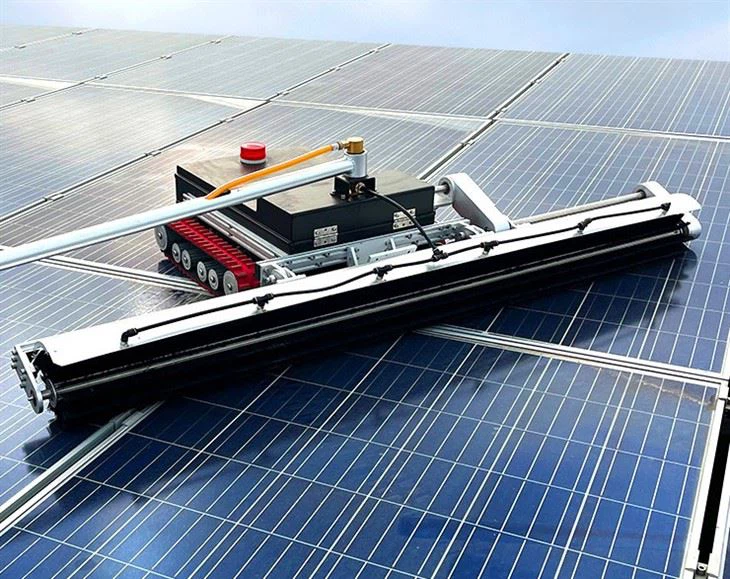 Remote Controlled PV Panel Cleaning Robot