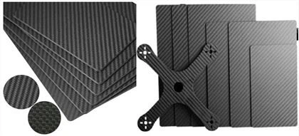 Matte 2X2 Twill Carbon Fiber Plate